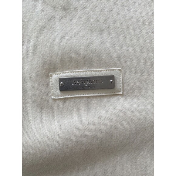 NWOT H&M Men's Aeuphorie Relaxed Fit White Crew Neck Sweatshirt - Size Medium - Picture 8 of 9